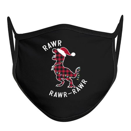 Red Plaid Dinosaur T Rex Christmas Lights RAWR Pajamas tiny thumbnail