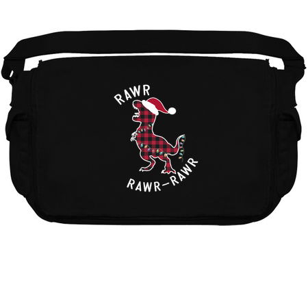 Red Plaid Dinosaur T Rex Christmas Lights RAWR Pajamas tiny thumbnail