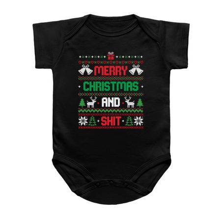 Merry Christmas and Shit Funny Ugly Sweater tiny thumbnail