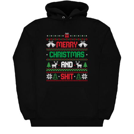 Merry Christmas and Shit Funny Ugly Sweater tiny thumbnail