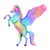 Magical Rainbow Winged Pegasus Horse tiny thumbnail