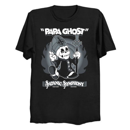 Papa Ghost - Vintage Cartoon Satanic Symphony - Creepy Cute Goth tiny thumbnail