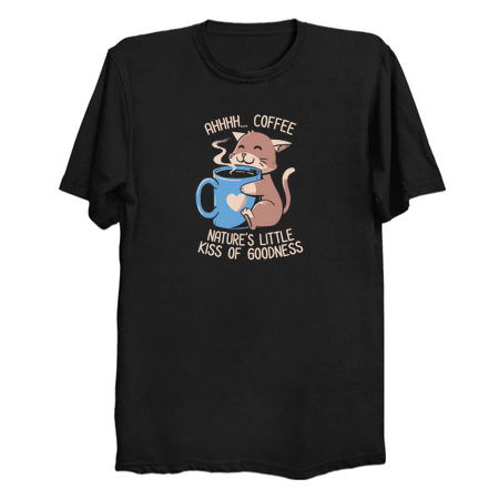 Nature’s Little Kiss of Goodness Funny Coffee Cat tiny thumbnail