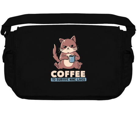 Coffee To Survive Nine Lives Funny Cute Cat tiny thumbnail