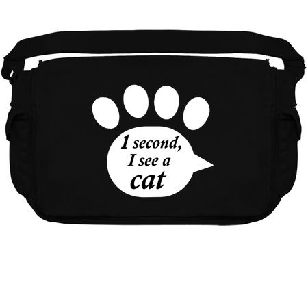 "One Second, I See a Cat" Paw Text tiny thumbnail