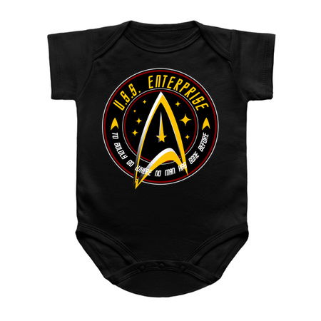 U.S.S. ENTERPRISE VINTAGE BADGE BLACK VERSION tiny thumbnail