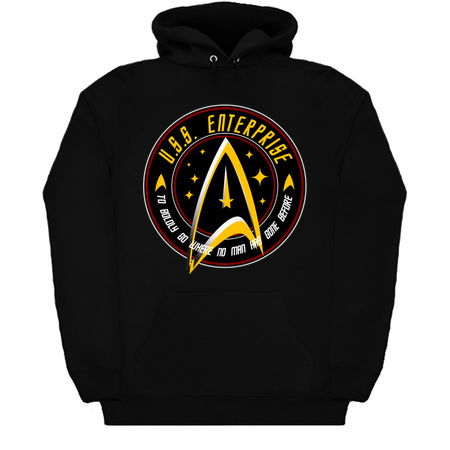 U.S.S. ENTERPRISE VINTAGE BADGE BLACK VERSION tiny thumbnail