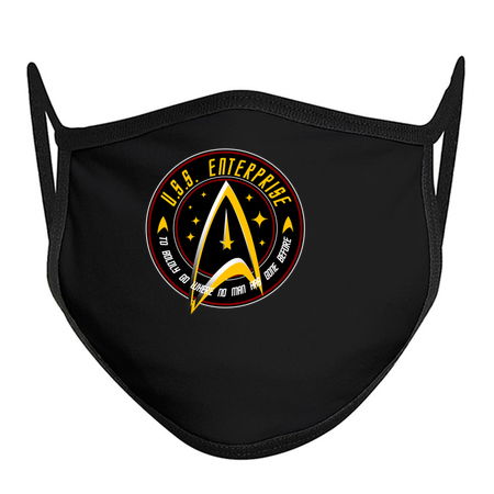 U.S.S. ENTERPRISE VINTAGE BADGE BLACK VERSION tiny thumbnail