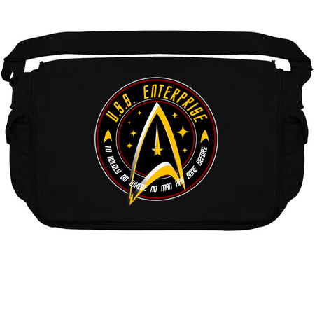 U.S.S. ENTERPRISE VINTAGE BADGE BLACK VERSION tiny thumbnail