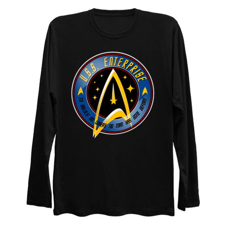 U.S.S. ENTERPRISE VINTAGE BADGE BLUE VERSION tiny thumbnail