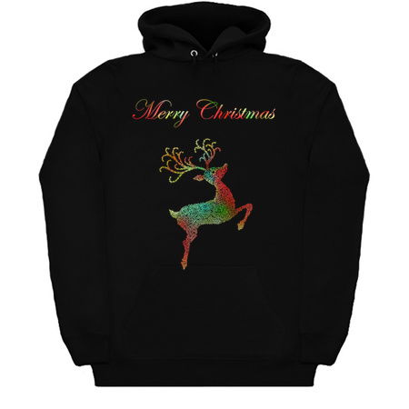 Merry Christmas Reindeer Silhouette tiny thumbnail