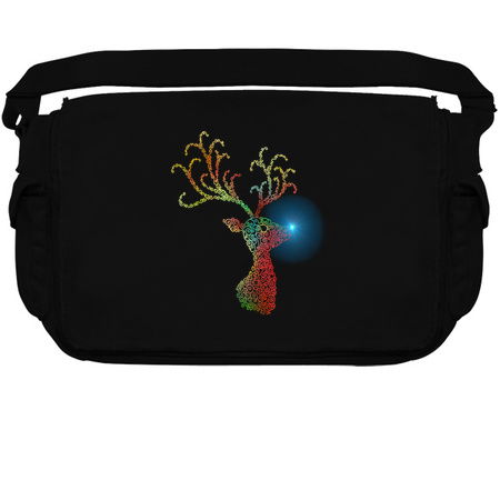 Festive Christmas Reindeer Head Silhouette tiny thumbnail