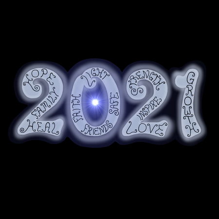 Download Year 2021 Silver Inspiring Hope Light Message - NeatoShop