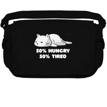50% Hungry 50% Tired Funny Cute Lazy Cat Gift tiny thumbnail