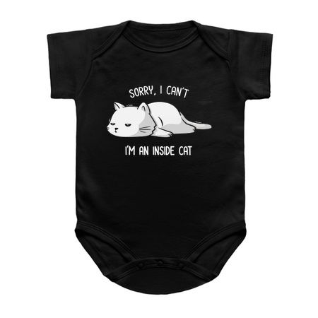 Sorry I Can’t, I’m An Inside Cat Funny Cute Lazy Cat Gift tiny thumbnail