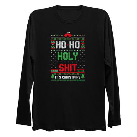 Ho Ho Holy Shit It’s Christmas Funny Ugly Sweater tiny thumbnail