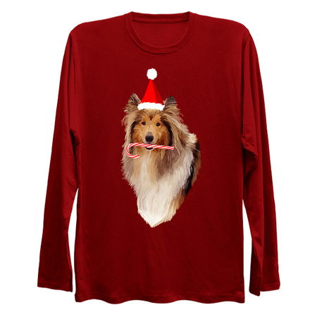Christmas Santa Candy Cane Collie tiny thumbnail