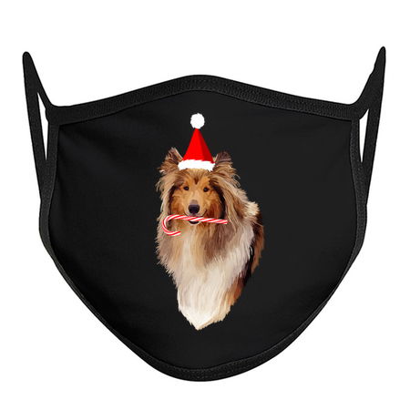 Christmas Santa Candy Cane Collie tiny thumbnail