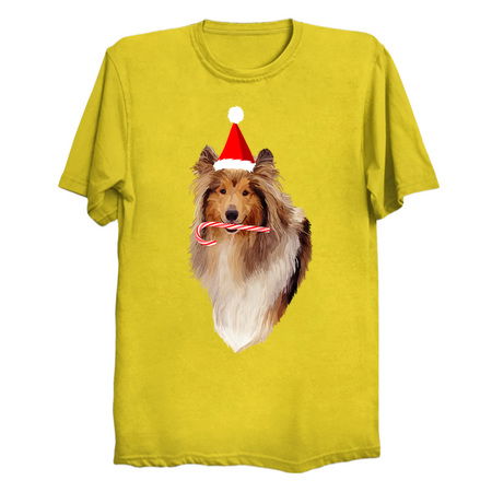 Christmas Santa Candy Cane Collie tiny thumbnail