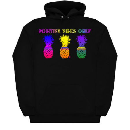 Positive Vibes Only 1980s Colorful Pineapples tiny thumbnail