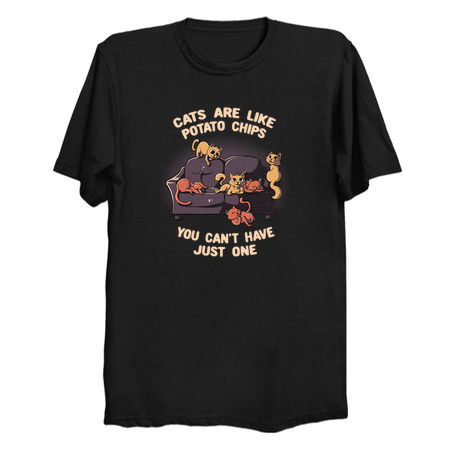 Cats Are Like Potato Chips You Can't Never Have Just One Funny Cute Gift tiny thumbnail