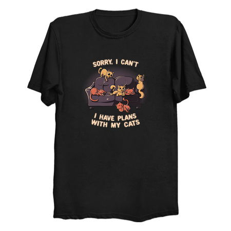 Sorry I Can't I Have Plans With My Cats Funny Cute Gift tiny thumbnail