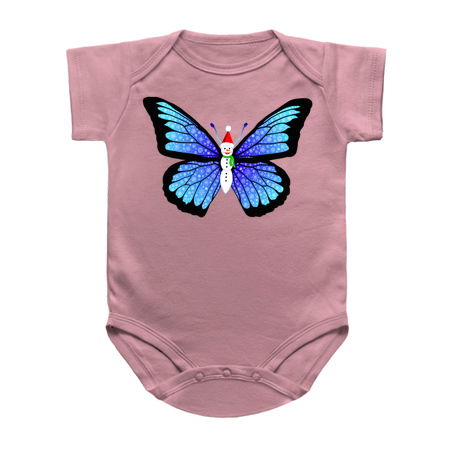 Snowman Winter Snowflake Blue Butterfly tiny thumbnail