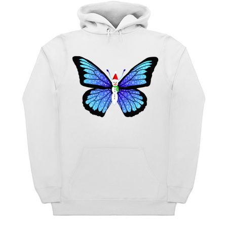 Snowman Winter Snowflake Blue Butterfly tiny thumbnail