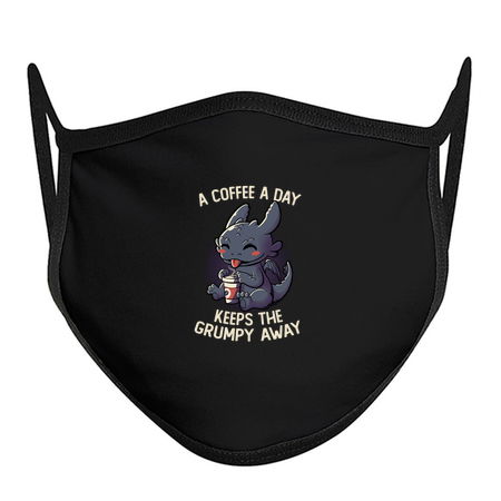 A Coffee a Day Keeps The Grumpy Away Funny Cute Gift tiny thumbnail