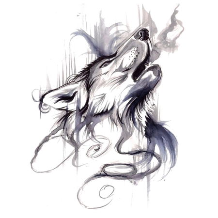 Watercolor Painted Beast Wolf Art - NeatoShop