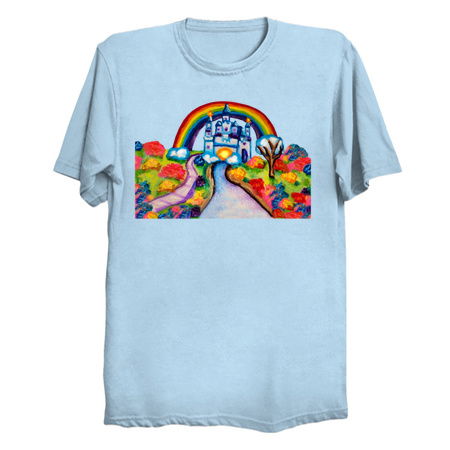 Castle Fantasy Floral Rainbow Landscape tiny thumbnail