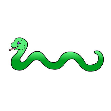 long cartoon snakes