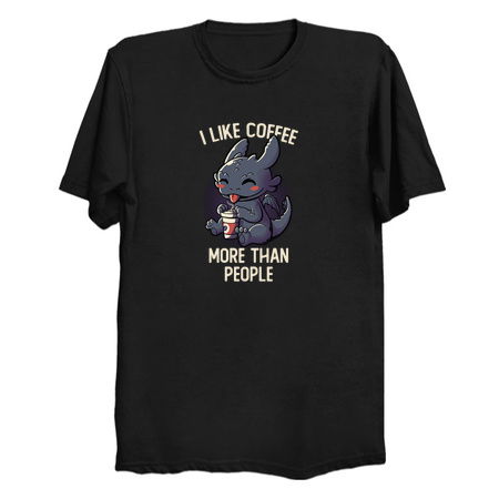 I Like Coffee More Than People Funny Cute Gift tiny thumbnail