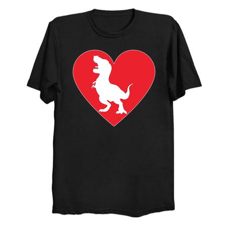 Trex red heart, cute valentine's day gift 2021 tiny thumbnail