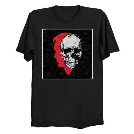 Hannibal Blood Red Profile with Gray Skull Superimposed tiny thumbnail