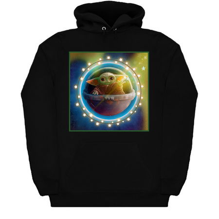 Cute Little Alien Baby Reaching for Stars tiny thumbnail