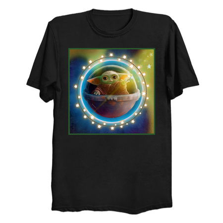 Cute Little Alien Baby Reaching for Stars tiny thumbnail