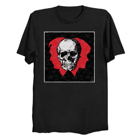 Hannibal Hannigram Murder Husbands Blood Red Profile with Skull tiny thumbnail