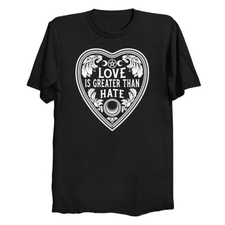 Love Is Greater Than Hate - Distressed Gothic Planchette tiny thumbnail