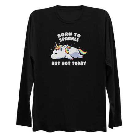 Born To Sparkle But Not Today Lazy Unicorn Gift tiny thumbnail