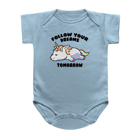 Follow Your Dreams Tomorrow Lazy Unicorn Gift tiny thumbnail
