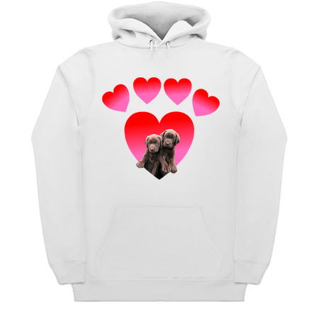 Paw Print Heart Chocolate Labrador Retriever Puppies tiny thumbnail