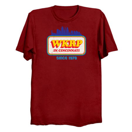 DankFutura Wkrp in Cincinnati Vintage Tribute Logo Design T-Shirt