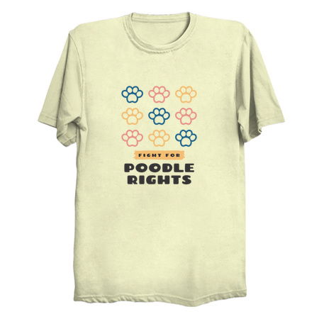 Fight for poodle rights funny dog breed tiny thumbnail