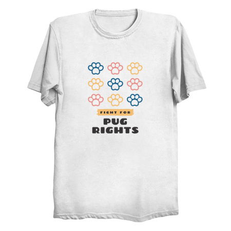 Fight for pug rights funny dog breed tiny thumbnail