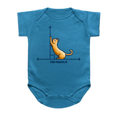 Purr-pendicular Kawaii Cute Cat Maths Pun tiny thumbnail