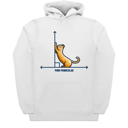 Purr-pendicular Kawaii Cute Cat Maths Pun tiny thumbnail