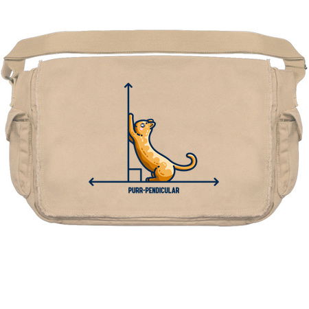 Purr-pendicular Kawaii Cute Cat Maths Pun tiny thumbnail