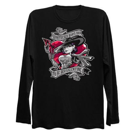 Lady Dimitrescu's Valentine - Black Shirt tiny thumbnail