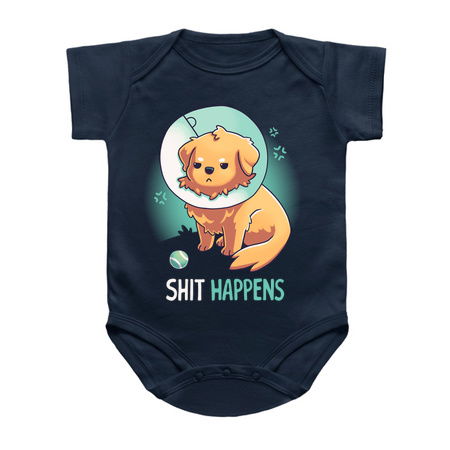 Shit Happens // Golden Retriever, Dogs, Cone of Shame tiny thumbnail